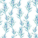Fototapeta Dziecięca - Watercolor floral seamless pattern.