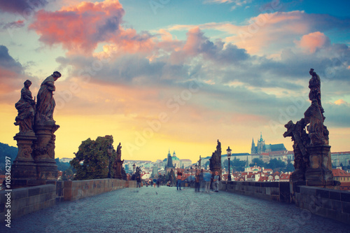 Fotomural Prague - Charles bridge, Czech Republic