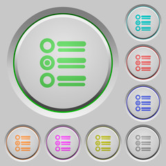 Sticker - Radio group push buttons