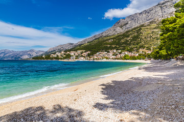 Wall Mural - Beautiful Empty Beach Near Baska Voda - Croatia