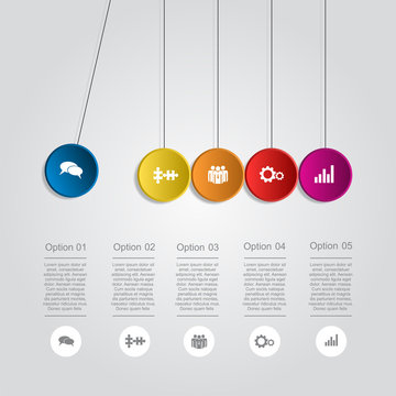 Infographic report template. Vector illustration.