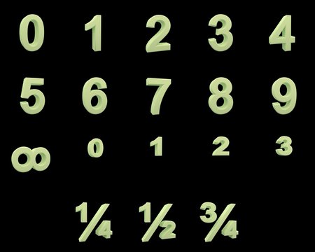 Phosphorescent numbers