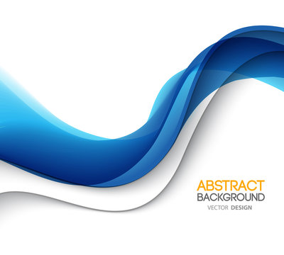 Abstract vector background, futuristic wavy 