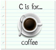 © blueringmedia - Flashcard letter C is for coffee