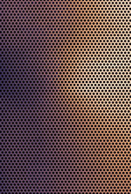 Brown Copper Colored Metal Grid Background