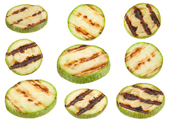 Wall Mural - Grilled zuccini round slice