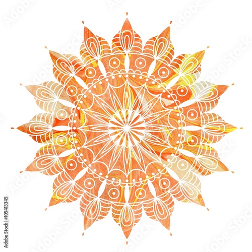 Photo Mandala  colorful watercolor