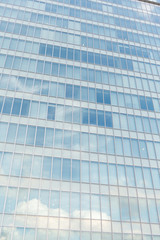 Wall Mural - Glass windows of modern office building