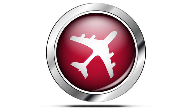 Picto avion rouge