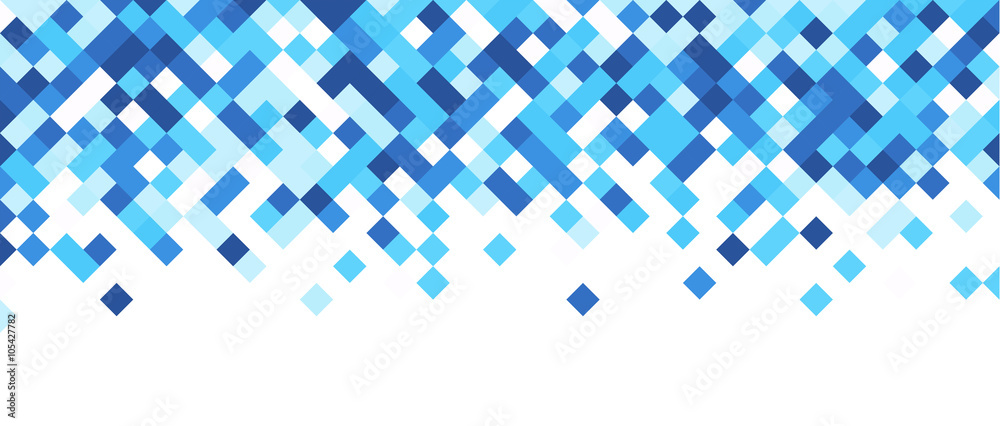 Blue and white abstract banner. - obrazy, fototapety, plakaty 