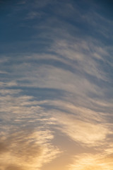 Wall Mural - abstract background of defocused blurred flame clouds in the sky
