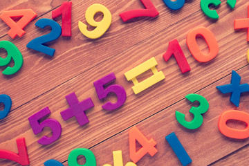 Wall Mural - Learning math calculation