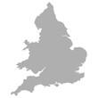 England map with Wales