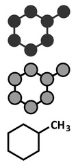 Poster - Methylcyclohexane solvent molecule.