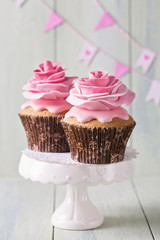 Wall Mural - Two cupcakes