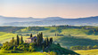 Leinwandbild Motiv Beautiful spring landscape in Tuscany, Italy