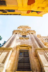 Sticker - View of Malaga cathedral, Spain