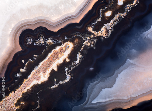 Fototapeta contrast agate structure macro