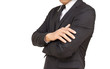© releon8211 - A businessman with his arm crossed on white background