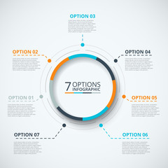 Poster - Vector infographic design template.