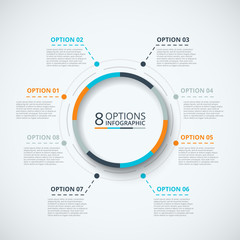 Aufkleber - Vector infographic design template.