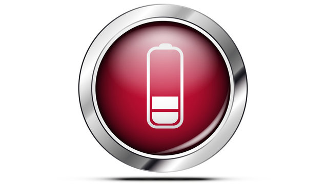 Picto batterie 4 rouge