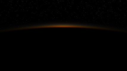 Wall Mural - realistic sunrise over the earth. 3d animation. ultra high definition. 4k.