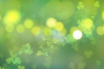 Poster - st. patrick's day abstract green background for design