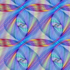 Poster - abstract colorful seamless geometric pattern