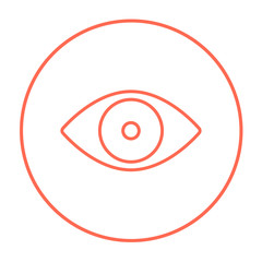 Sticker - Eye line icon.