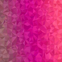 Poster - Magenta irregular triangle mosaic background