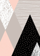 Poster - abstract geometric landscape
