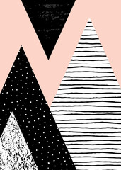 Poster - abstract geometric landscape