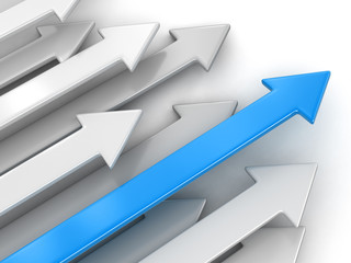 Poster - 3d arrows. Image with clipping path