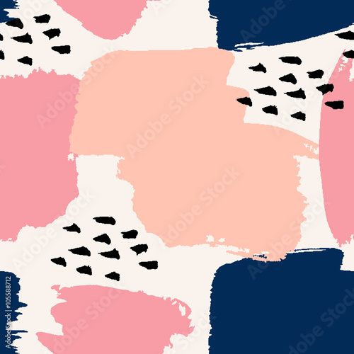 Hand Drawn Abstract Seamless Pattern Poster Mural XXL