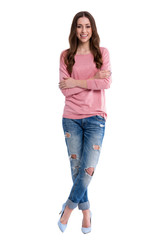 Wall Mural - attractive woman standing
