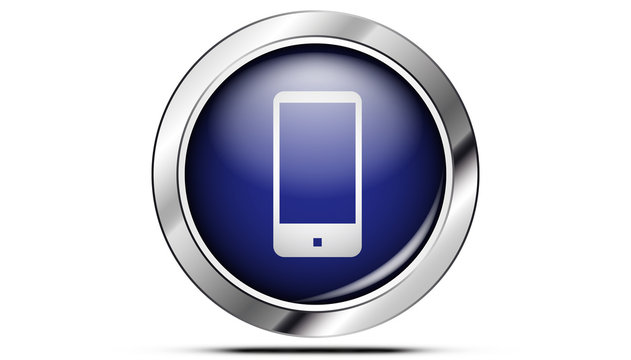 Picto smatphone bleu