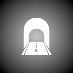 Poster - Road with tunnel icon