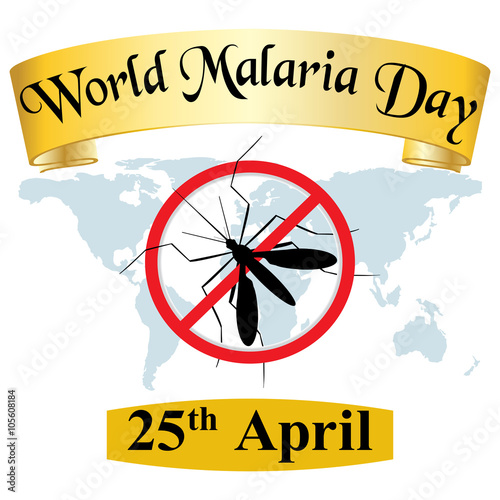 Fotografia, Obraz World Malaria Day 25th April with mosquito