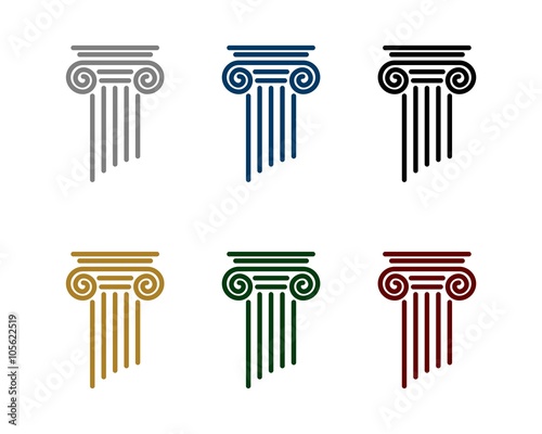 Pillar Logo For Law Office Buy This Stock Vector And Explore