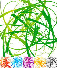 Poster - Abstract background, pattern with distorted random overlapping s