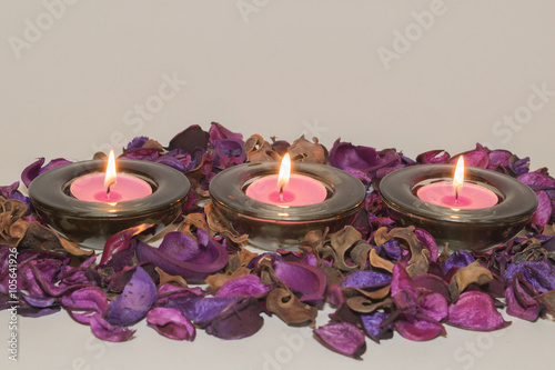 Decorations Purple Potpourri With Candles Romance Buy This