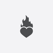 Heart Fire Icon