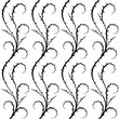 Seamless vector pattern with thorn bush.