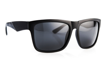 black sunglasses isolated