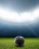 Fototapeta Sport - Shotput Ball In Generic Floodlit Stadium