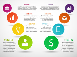 Poster - Abstract infographic elements