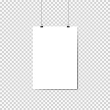 Sheet Hanging On Isolated Background