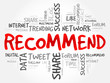 © dizain - Recommend word cloud, business concept