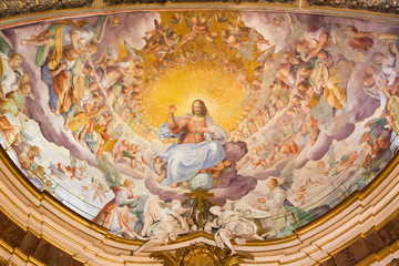  Rome - fresco of Christ the Redeemer in Glory -  Basilica di Santi Giovanni e Paolo.